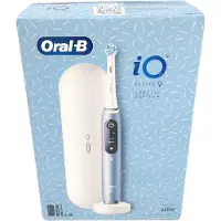 Oral-B iO Series 9 Special Edition, elektrische Zahnbürste, Bluetooth verbunden, 7 Bürsten-Modi, 1 Reiseetui, 1 Tasche, Blau