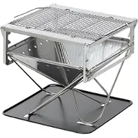Snow Peak - 2-in-1-Grill-Feuerstelle - Takibi Fire & Grill - Grau