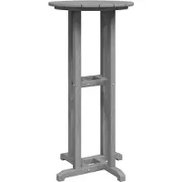 vidaXL Bartisch Hellgrau 55 x 55 x 107 cm Polyethylen