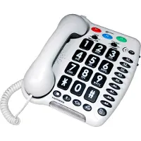 Geemarc Telecom Geemarc Amplipower 50 Schwerhörigentelefon extra laut 60 dB Weiß Deutsche Version