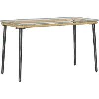 vidaXL Gartentisch Natur 80 x 40 x 45 cm Poly-Rattan