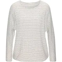 Vivance Langarmshirt "aus strukturierter Strickqualität" mit Gummizug im Bund