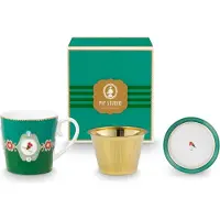 Pip studio Love Birds Medallion Emerald-Green Tesset für eine Person 0,3l