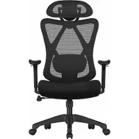 Songmics Bürostuhl Ergonomisch Computerstuhl Höhenverstellbar Schwarz
