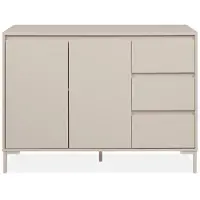CALICOSY - Sideboard 2 Türen und 3 Schubladen, kaschmirfarben B 120 cm - NERIO