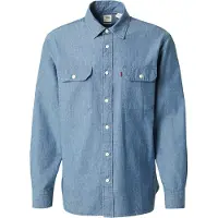Levi's Classic Worker Overshirt Blue Größe: L | Casual hemden Outlet | Herren | Blau