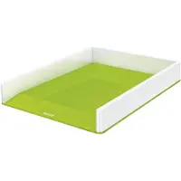 Leitz Ablagekorb WOW Duo Color, DIN A4, weiß/grün