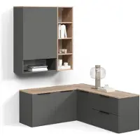 Livinity Wohnwand Piave Anthrazit 5 Teile, Model 58989