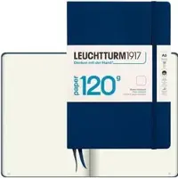 Leuchtturm Notizbuch Edition 120G, Karton Hardcover, Marine, 101 Blatt / 203 Seiten, 120 g/m2, blanko, A5