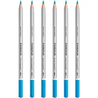 Staedtler Karat Aquarell Stifte - Cyan (hochwertig, weich, intensive Farben) 6 Stück