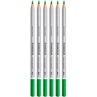 Staedtler Karat Aquarell Stifte - Grasgrün (hochwertig, weiche Minen, intensive Farben) 6 Stück