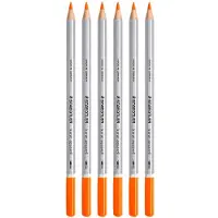 Staedtler Karat Aquarell Stift - Orange (hochwertig, weiches Minen, intensive Farben) 6 Stück
