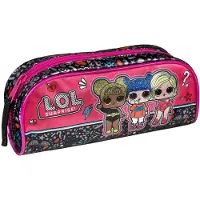 L.O.L. Surprise! LOLO0691, Weiches Federmäppchen, Schwarz, Pink, Abbildung, Reißverschluss, Kind, Junge/Mädchen