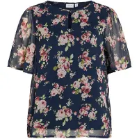 Vila Bluse "Viemma" in Dunkelblau - 38