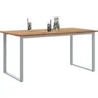 vidaXL Gartentisch Grau 160 x 80 x 75 cm Massivholz Akazie