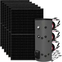 Offgridtec 2,58kWp Solaranlage mit 300L Fothermo Boiler zur Warmwasseraufbereitung