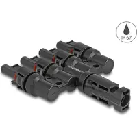 DeLOCK DL4 Solar Konnektor 1x Stecker zu 4x Buchse, IP67