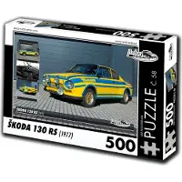 Retro-auta Puzzle Nr. 58 - ŠKODA 130 RS (1977) 500 Teile