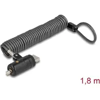Navilock Delock Notebook Sicherungsspiralkabel für USB Typ-A Buchse mit Schlüssel