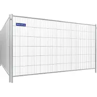 SCHAKE Mobilzaun Profi Resistant Element mit engen Maschen, mit Haken und Ösen 3,5x2m