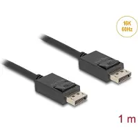 DeLOCK Koaxiales DisplayPort Kabel 16K 60 Hz 80 Gbps 1 m
