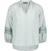 Zero Schlupfbluse mit Streifen in Cream/Blue | Gr.: 44