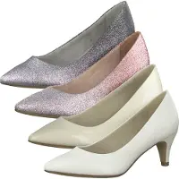 Tamaris Damen Pumps Trichterabsatz 1-22495-26, Größe:39 EU, Farbe:Beige