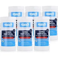 Chemoform mediPOOL Schnell-Chlortabs 1kg - Anhebung des Chlorgehalts (6er Pack)