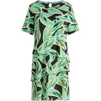 Betty Barclay Stufenkleid kurzarm in Green/Cream | Gr.: 46