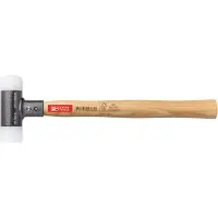 PB Swiss Tools Rückschlagfreier Hammer, mit Nylon-Einsätzen, Hickory-Stiel, 50 mm