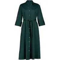 Zero Hemdblusenkleid "Damen mit 3/4 Arm" Ohne Tasche Bindegürtel