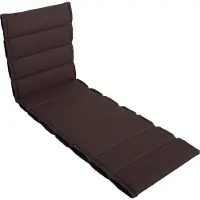 DiscountDeal24 LILENO HOME Sonnenliege Auflage als [1er Set - Rollliege] in Braun - Gartenliegen Auflage perfekt für Strandliege - Polster Auflage für Gartenliege (200x60x4,5cm)