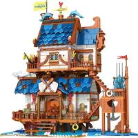 KiddiCraft Fischerhaus Architekturmodell Klemmbaustein Set 2450