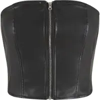 Urban Classics Tanktop "Ladies Synthetic Leather Bandeau Top"