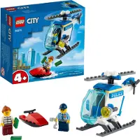 LEGO 60275 City Polizeihubschrauber Spielzeug mit Polizisten und Gauner Minifiguren für Jungen und Mädchen ab 4 Jahren