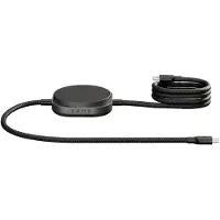 ZENS Pro 2 USB-C-Kabel mit kabellosem Ladegerät für Telefon / Earbuds - MagSafe und Qi2 - Schwarz