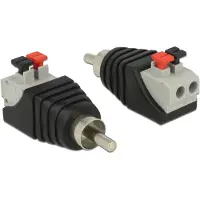 Goobay - Audio-Adapter - 2-polige Klemmleiste männlich zu RCA männlich