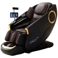 360Home Massagesessel,Massagestuhl Zero Gravity für Ganzkörper, mit Heizung, SL Track,Thai Stretch Massagestuhl, Bluetooth 3D Surround Musik,Schwarz【GH-L001】