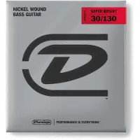 Dunlop DBSBN30130 Super Bright Bass-Saiten, Nickel umsponnen, Medium, 030 130, 6 Saiten/Satz