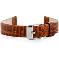 Pacific BELT 14 MM W57 Schlangenlederarmband, braun, geklebt