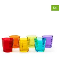 Excelsa Set Von 6 Wasserglas Dubai Glas 24,5 Cl Bunt