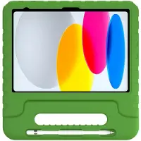Deqster Kids Case with tempered glass screen protector, green