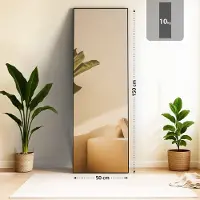 CLP Spiegel Benicia schwarz-matt/150x50 cm
