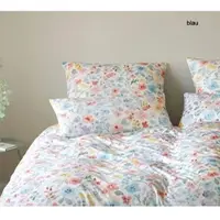 Elegante Mako-Jersey-Bettwäsche-Garnitur Gentle Jersey Farbe Blau Größe 155x220+40x80