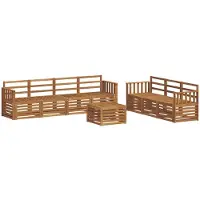 Syfax Sofagarnituren 8 pcs Natur Massivholz Akazie