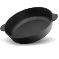 Brizoll Gusseisenpfanne 26 cm Bräter Schmortopf aus Gusseisen zwei Griffe Servierpfanne