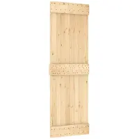 Syfax Schiebetür NARVIK Natürlich und Schwarz 70 x 210 cm (152,5 cm)