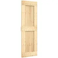 Syfax Schiebetür NARVIK Natürlich und Schwarz 70 x 210 cm (213,5 cm)