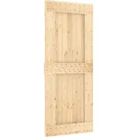 Syfax Schiebetür NARVIK Natürlich und Schwarz 85 x 210 cm (152,5 cm)