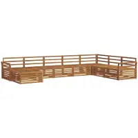 vidaXL Outdoor-Sofagarnitur 8 pcs Natur